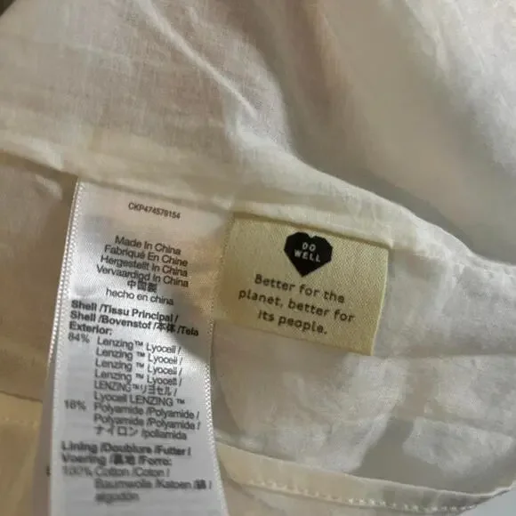 Madewell Blue Gray and White Striped Pleated Maxi Dress Size 10 NWT - Picture 8 of 8